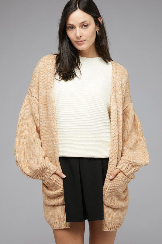 Knit Long Sleeve Cardigan - Nexusni