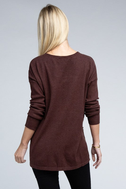 Viscose Front Pockets Sweater - Nexusni