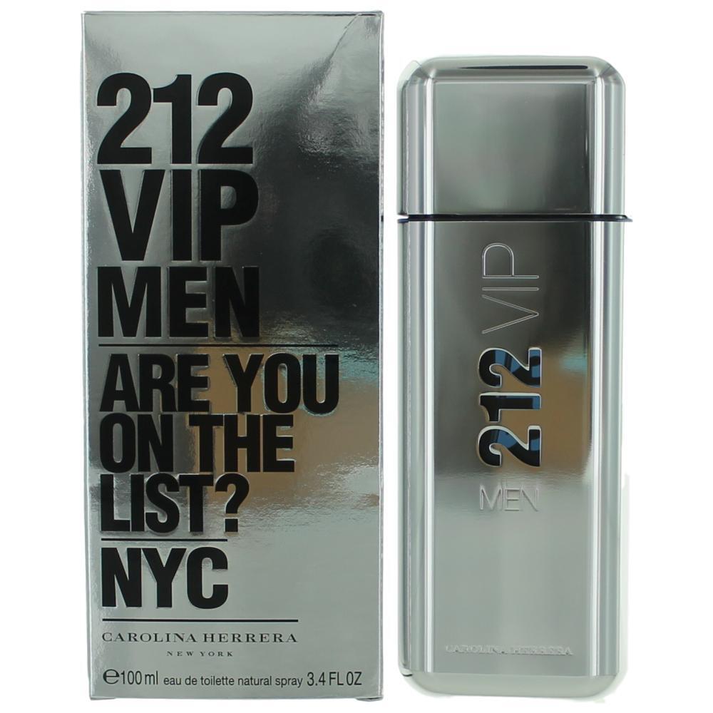 212 VIP by Carolina Herrera, 3.4 oz Eau De Toilette Spray for Men - Nexusni