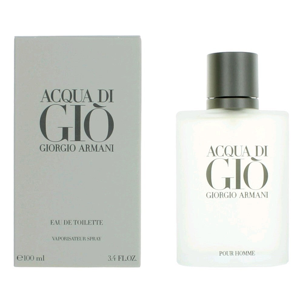 Acqua Di Gio by Giorgio Armani, 3.4 oz Eau De Toilette Spray for Men - Nexusni