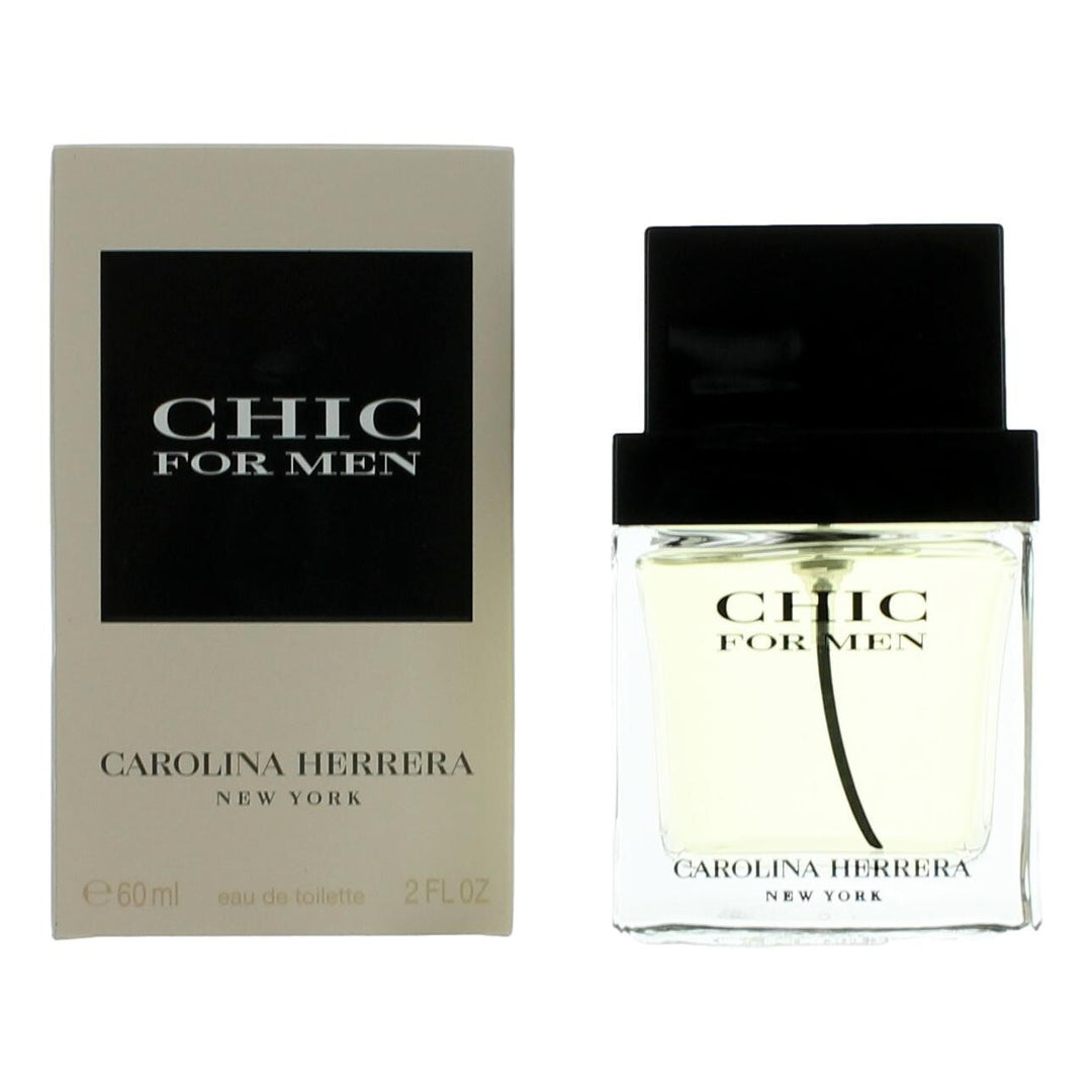 Chic By Carolina Herrera, 2 Oz Eau De Toilette Spray For Men - Nexusni