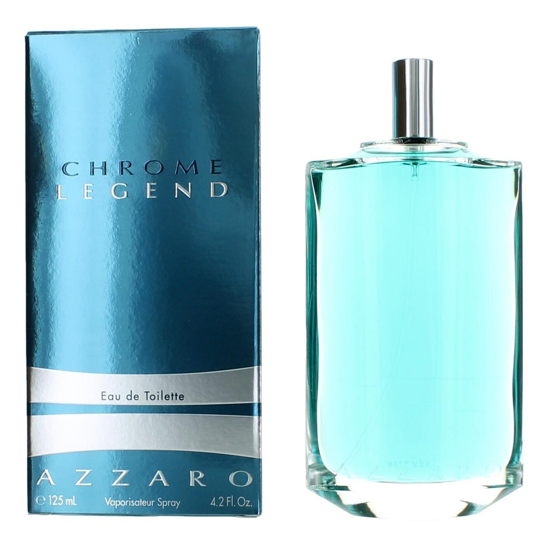 Chrome Legend by Azzaro, 4.2 oz Eau De Toilette Spray for Men - Nexusni