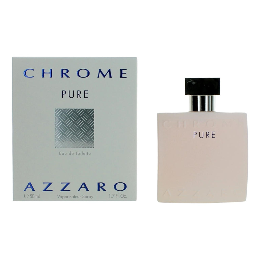 Chrome Pure by Azzaro, 1.7 oz Eau De Toilette Spray for Men - Nexusni