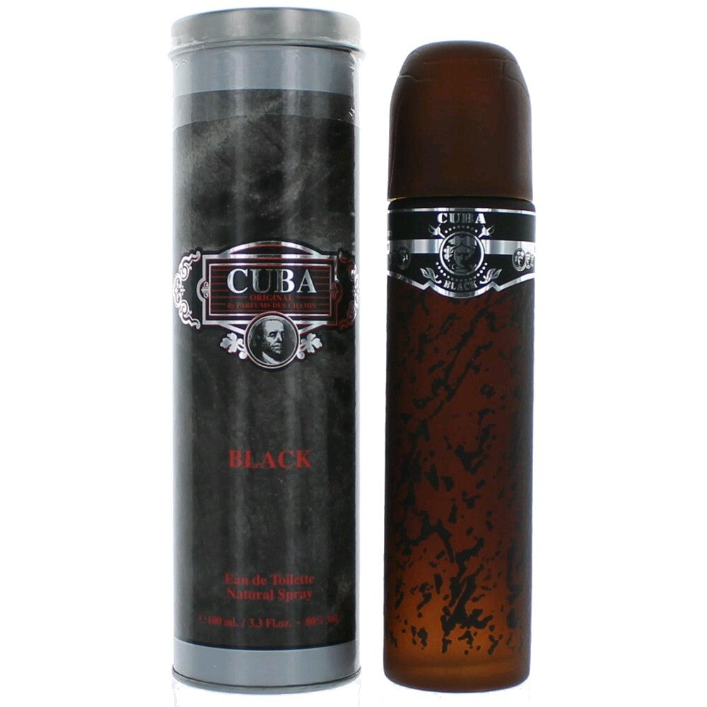 Cuba Black by Cuba, 3.3 oz Eau De Toilette Spray for Men - Nexusni