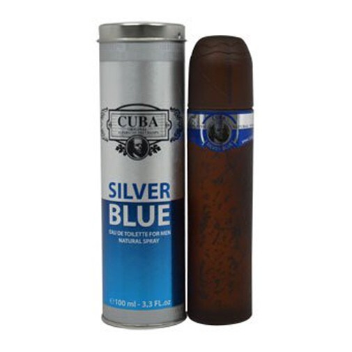 Cuba Silver Blue by Cuba, 3.3 oz Eau De Toilette Spray for Men - Nexusni