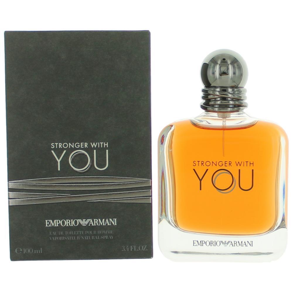 Stronger With You by Emporio Armani, 3.4 oz Eau De Toilette Spray for Men - Nexusni