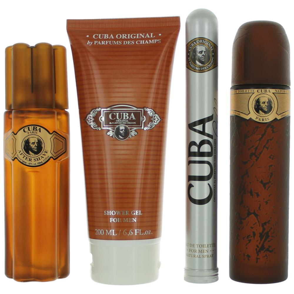 Cuba Gold by Cuba, 4 Piece Gift Set for Men - Nexusni