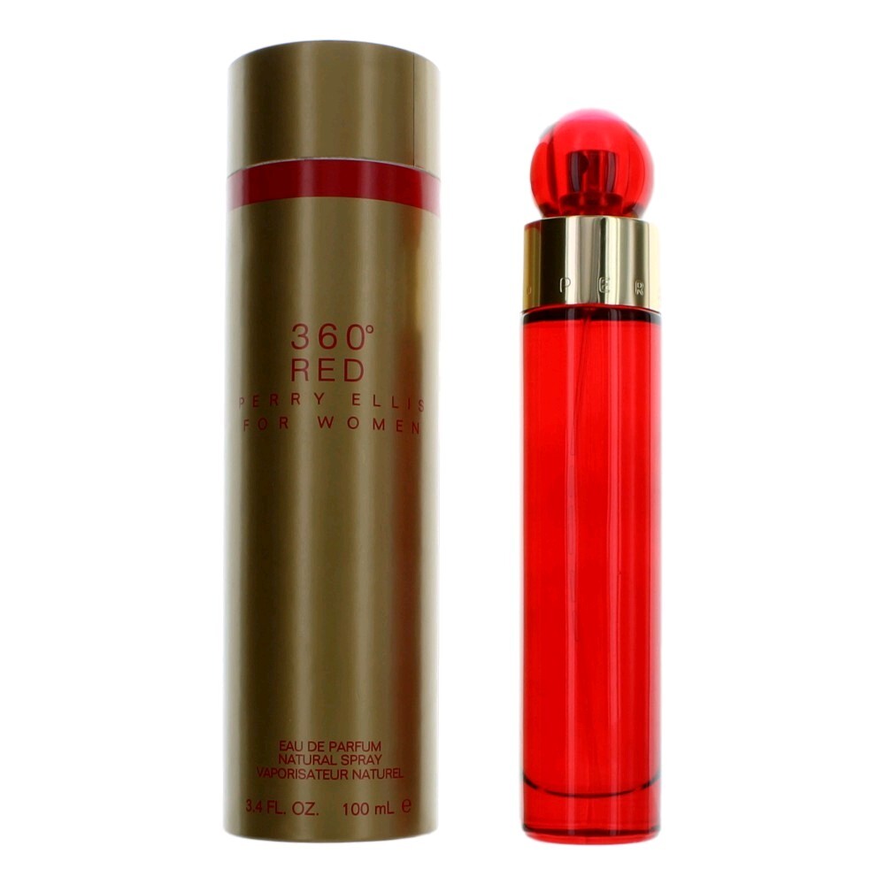 Perry Ellis 360 Red by Perry Ellis, 3.4 oz Eau De Parfum Spray for Women - Nexusni