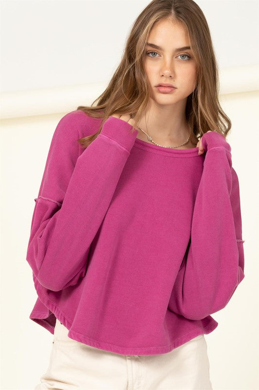 Leisure Loving Oversized Sweatshirt - Nexusni