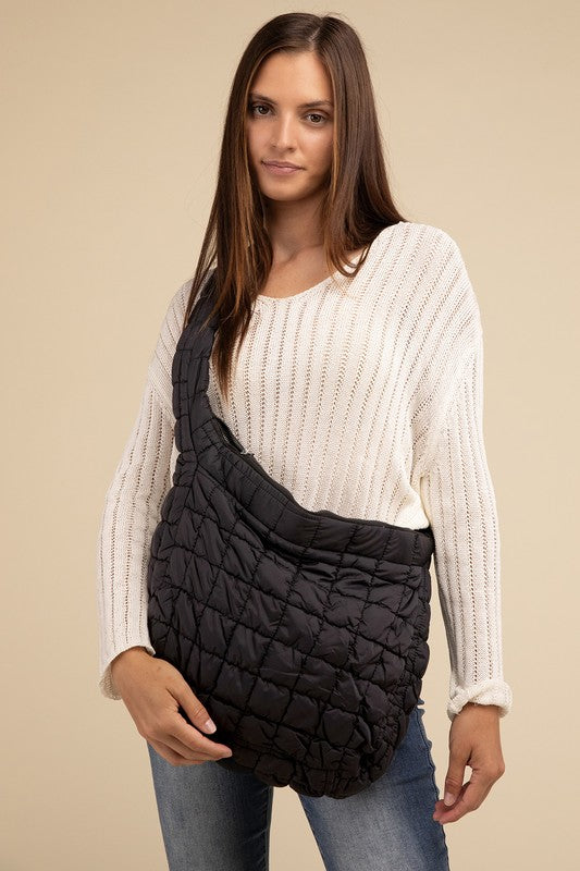 Puff Quilted Crossbody Shoulder Bag - Nexusni