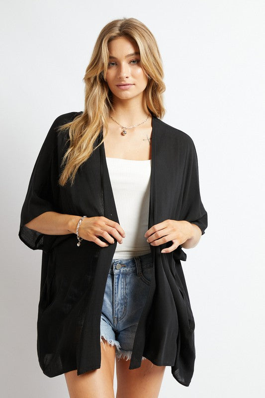 Favorite Solid Kimono Cardigan - Nexusni