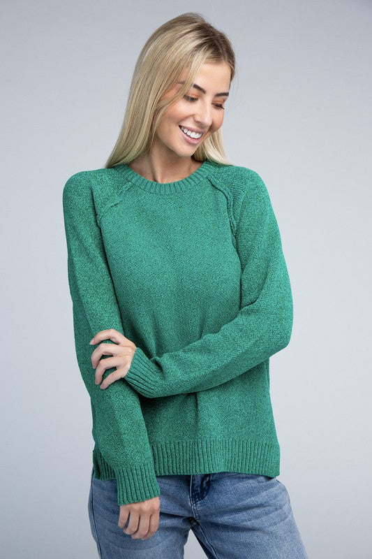 Raglan Chenille Sweater - Nexusni