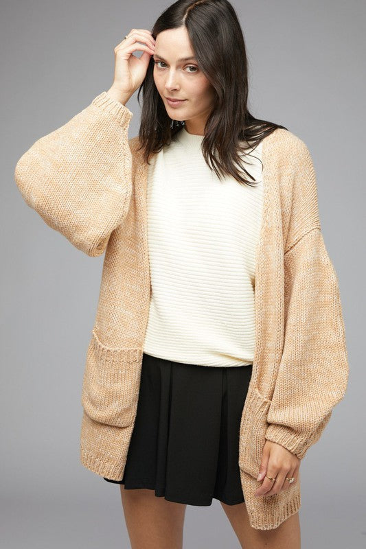 Knit Long Sleeve Cardigan - Nexusni