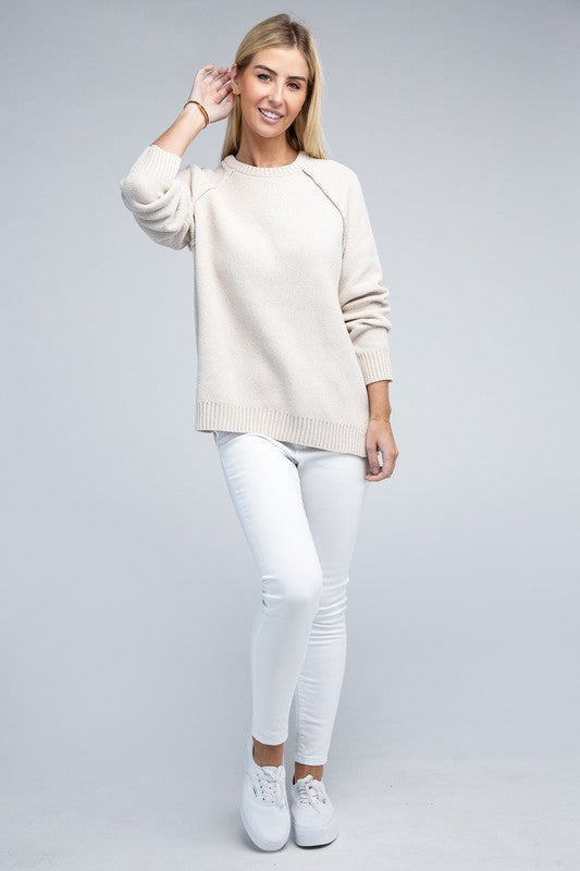 Raglan Chenille Sweater - Nexusni