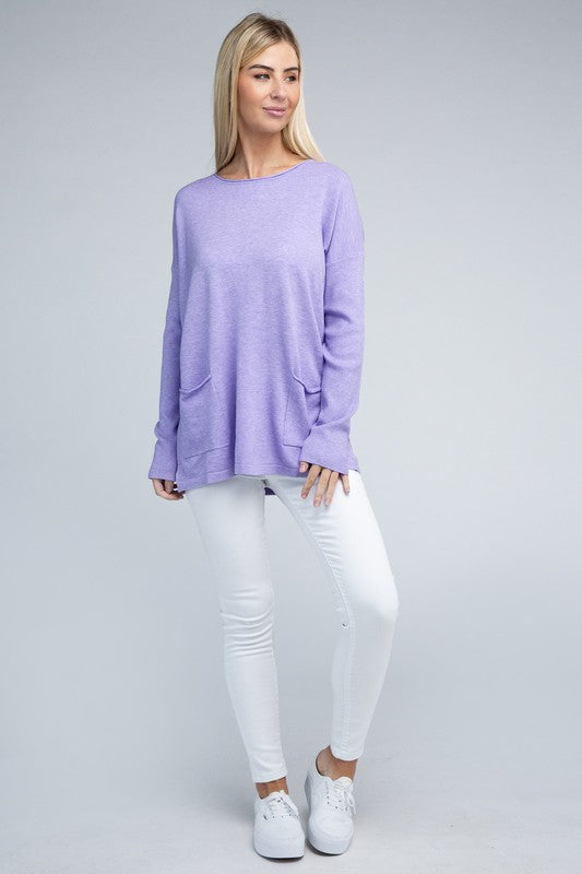 Viscose Front Pockets Sweater - Nexusni