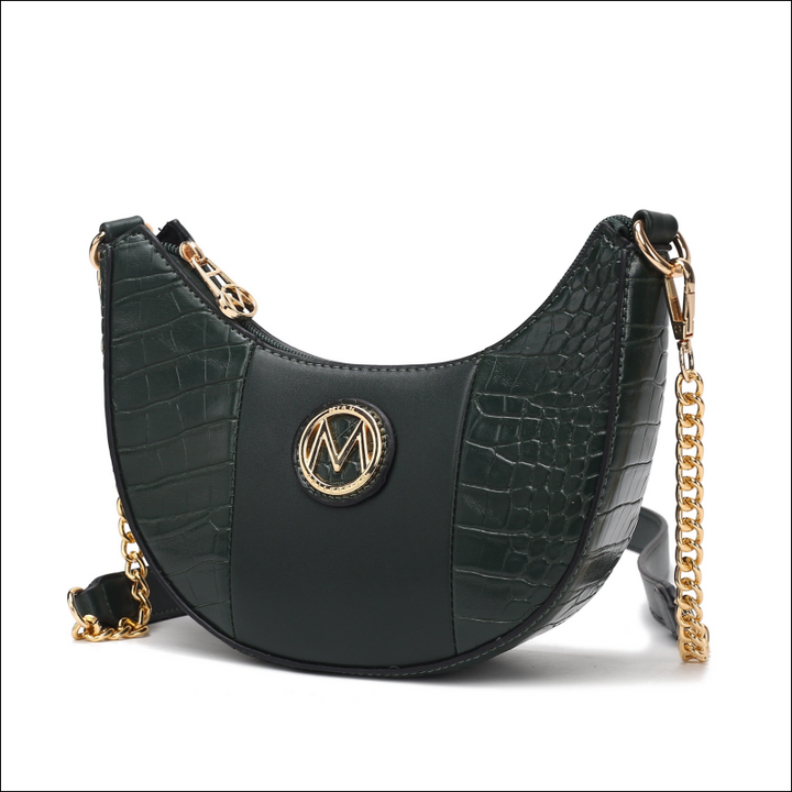 MKF Collection Amira Crocodile Embossed Vegan Leather Women Shoulder Bag by Mia K - Travel & Bags