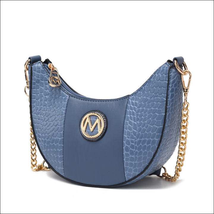 MKF Collection Amira Crocodile Embossed Vegan Leather Women Shoulder Bag by Mia K - Travel & Bags